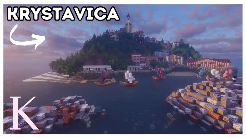 Minecraft Mediterranean City - Krystavica